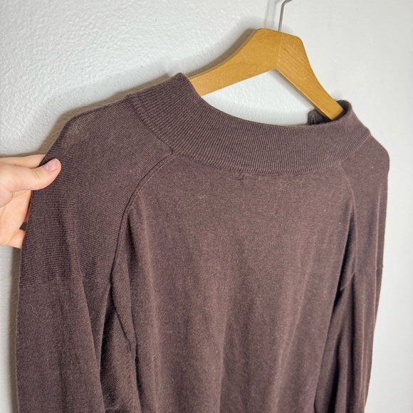 Peter Millar Cashmere Blend 1/4 Zip Pullover Sweater Mens L Brown Lightweight - Picture 6 of 8